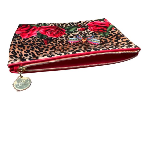 Estée Lauder Floral Cheetah Cosmetic Bag Circular Fashion Gift - Picture 4 of 4